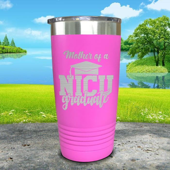 Mother of NICU Graduate Engraved Tumbler Tumbler ZLAZER 20oz Tumbler Pink 