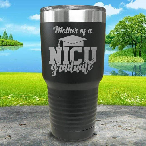 Mother of NICU Graduate Engraved Tumbler Tumbler ZLAZER 30oz Tumbler Black 