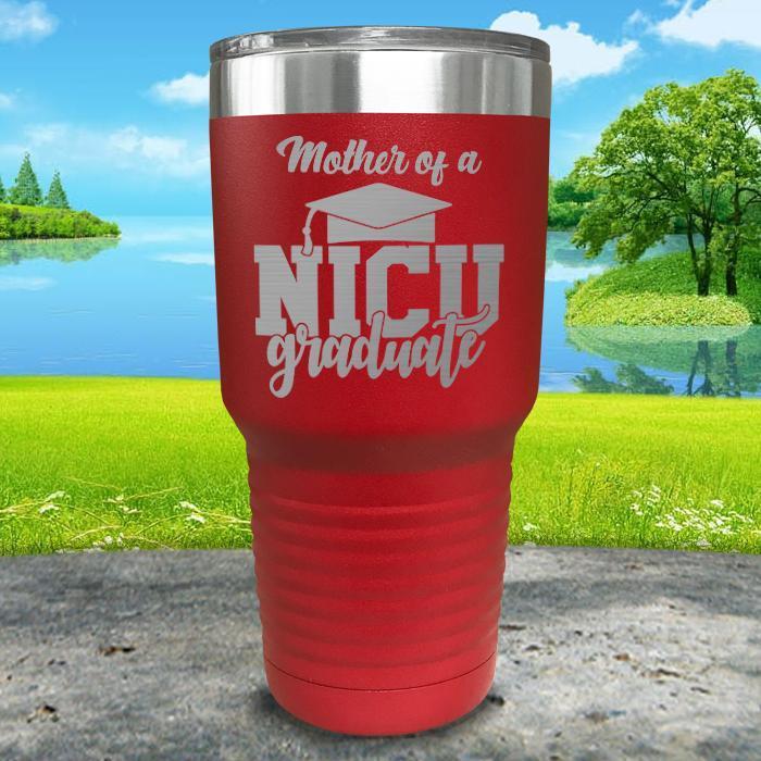 Mother of NICU Graduate Engraved Tumbler Tumbler ZLAZER 30oz Tumbler Red 