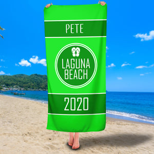Personalized Name & Beach 2022 Premium Beach/Pool Towel