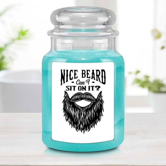 Nice Beard Can I Sit On It Candle