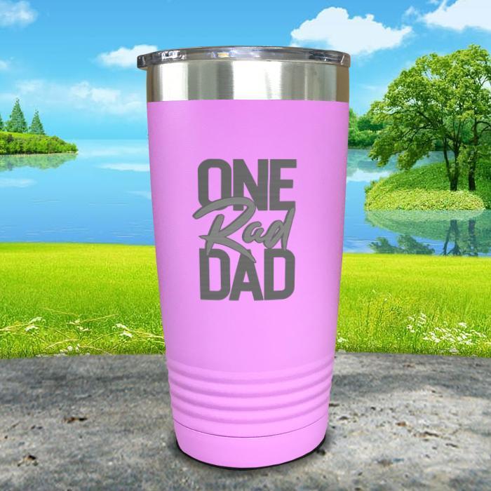 One Rad Dad Engraved Tumbler Tumbler Nocturnal Coatings 20oz Tumbler Lavender 