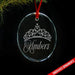 Princess Crown CUSTOM Engraved Glass Ornament ZLAZER Oval Ornament 