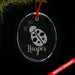 Ladybug CUSTOM Engraved Glass Ornament ZLAZER Oval Ornament 