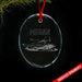 Swimming CUSTOM Engraved Glass Ornament Ornament ZLAZER Oval Ornament 