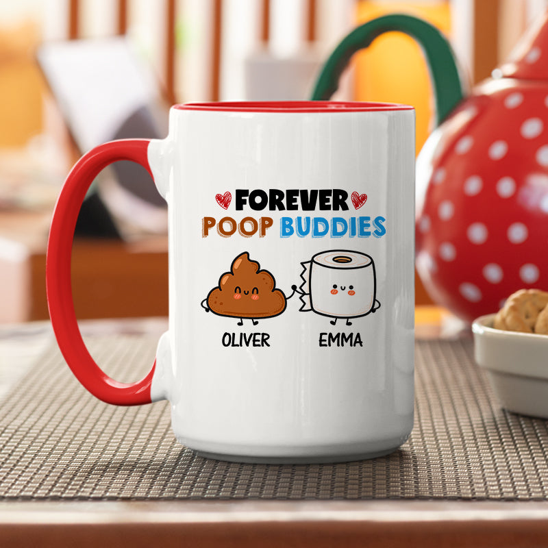 Forever Poop Buddies Personalized Accent Mug