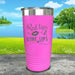 Red Lips and Wine Sips Engraved Tumbler Tumbler ZLAZER 20oz Tumbler Pink 
