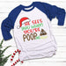 See You When Pooping Raglan T-Shirts CustomCat White/Royal X-Small 