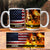 Custom Firefighter American Flag Mug