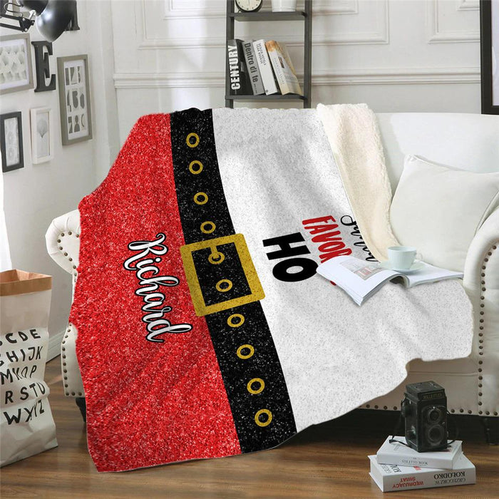 Santa's Favorite Ho Personalized Blankets