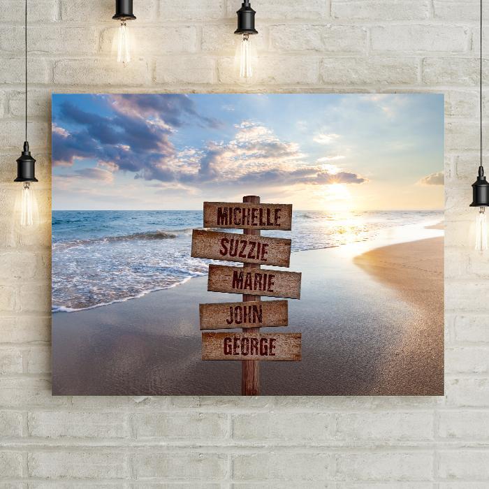 Personalized Seascape Premium Canvas