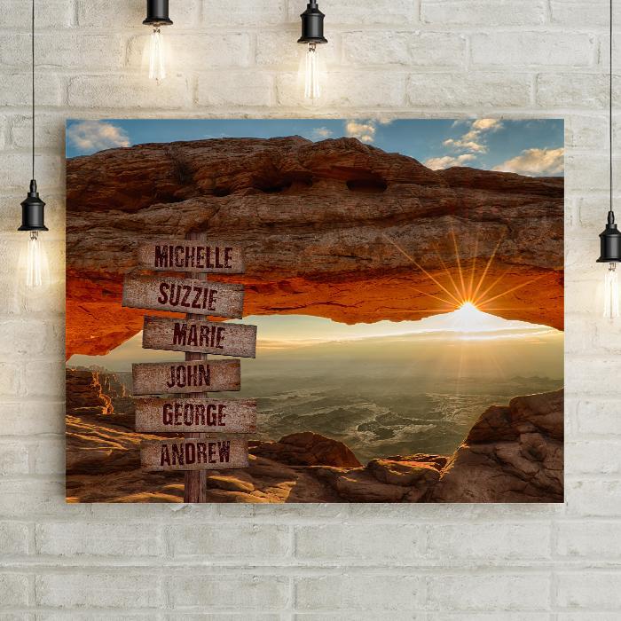 Personalized Sunset Ridge Premium Canvas