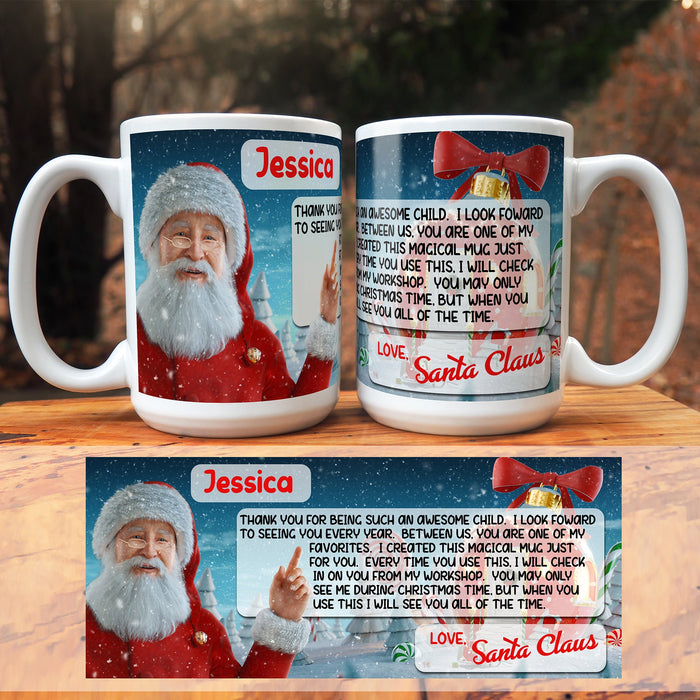 Personalized Letter From Santa Full Wrap Magical Mug