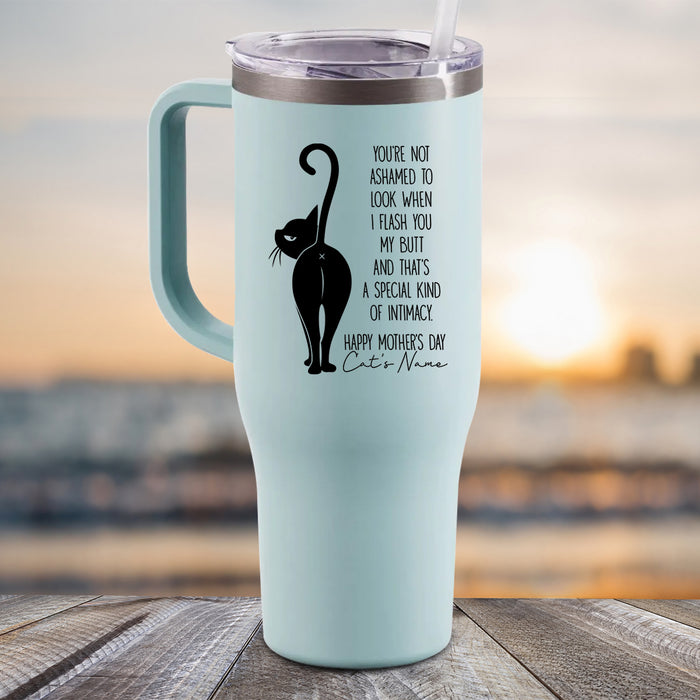 Personalized Cat Butt Funny Tumblers - Cat Mom Mother's Day Gift