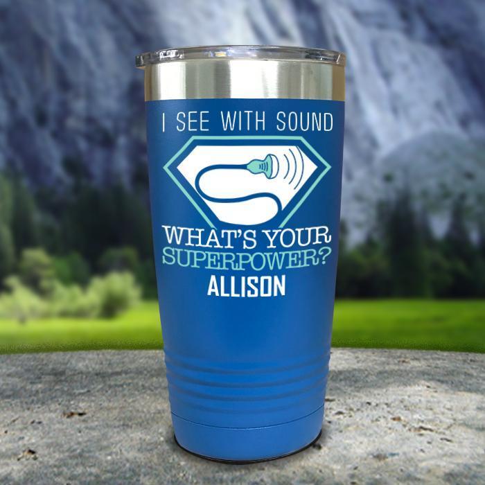 Sonographer Color Printed Tumblers Tumbler ZLAZER 20oz Tumbler Blue 