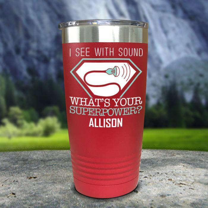 Sonographer Color Printed Tumblers Tumbler ZLAZER 20oz Tumbler Red 