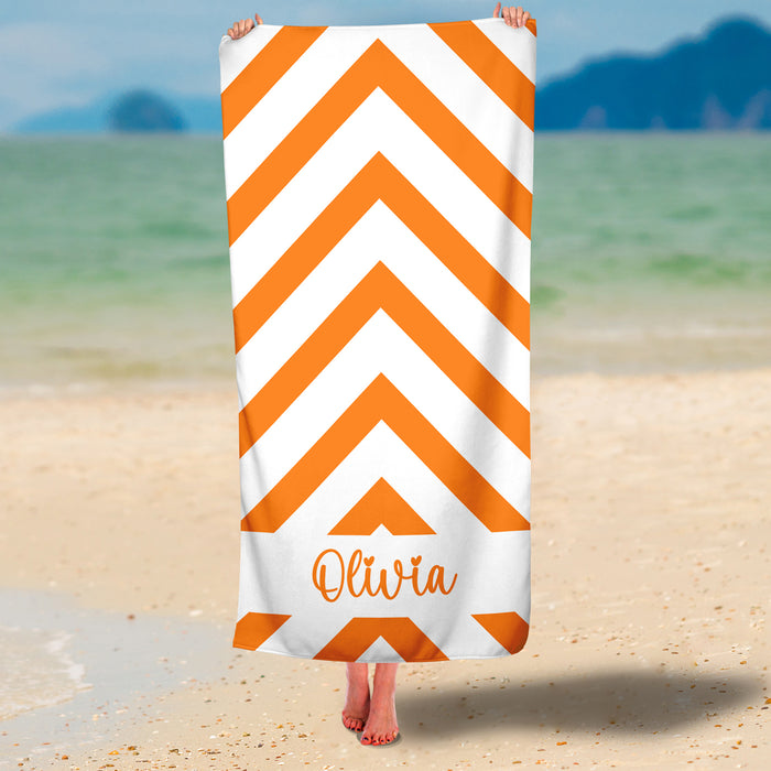 Personalized Strips Premium Beach/Pool Towel