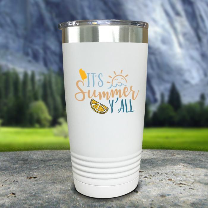 It's Summer Y'all Color Printed Tumblers Tumbler ZLAZER 