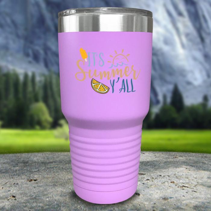 It's Summer Y'all Color Printed Tumblers Tumbler ZLAZER 