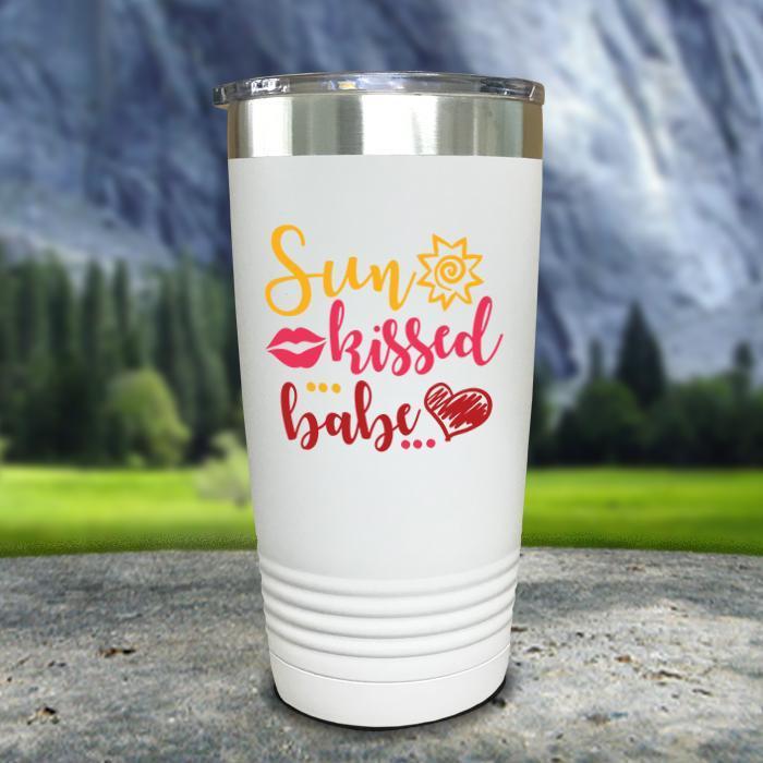 Sun Kissed Babe Color Printed Tumblers Tumbler ZLAZER 