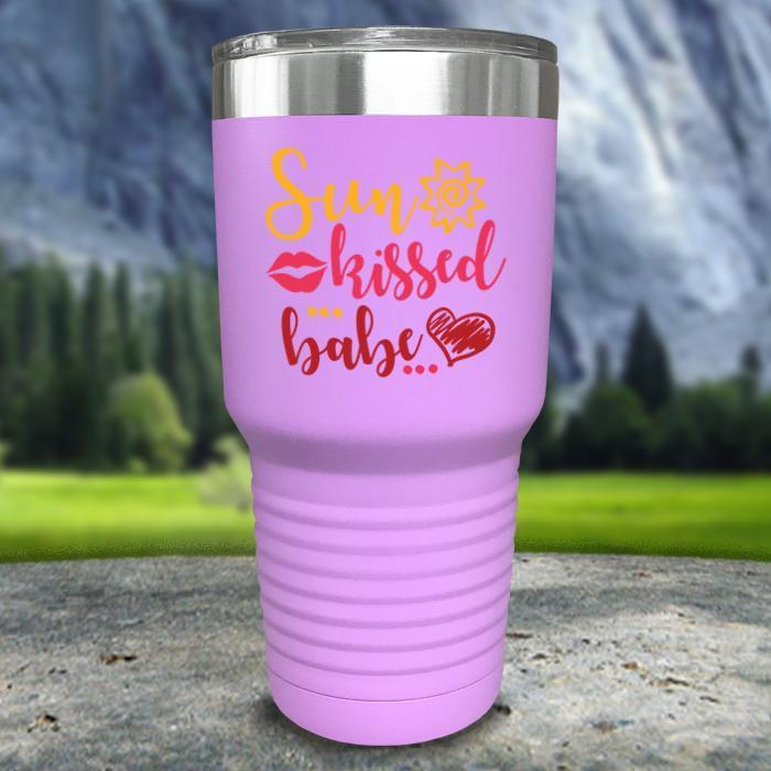 Sun Kissed Babe Color Printed Tumblers Tumbler ZLAZER 30oz Tumbler Lavender 