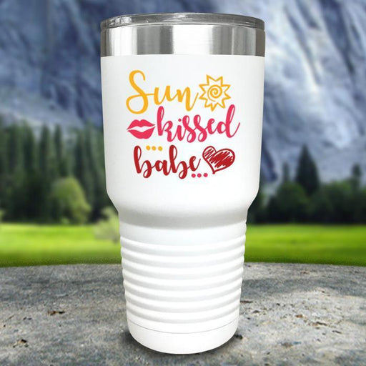 Sun Kissed Babe Color Printed Tumblers Tumbler ZLAZER 