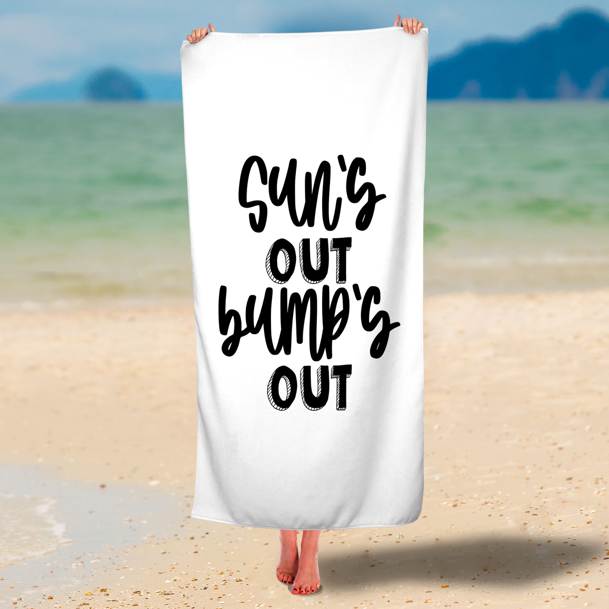 Sun's Out Bump's Out Premium Beach/Pool Towel