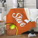 Tennis Personalized Sherpa Blanket Blankets Lemons Are Blue 