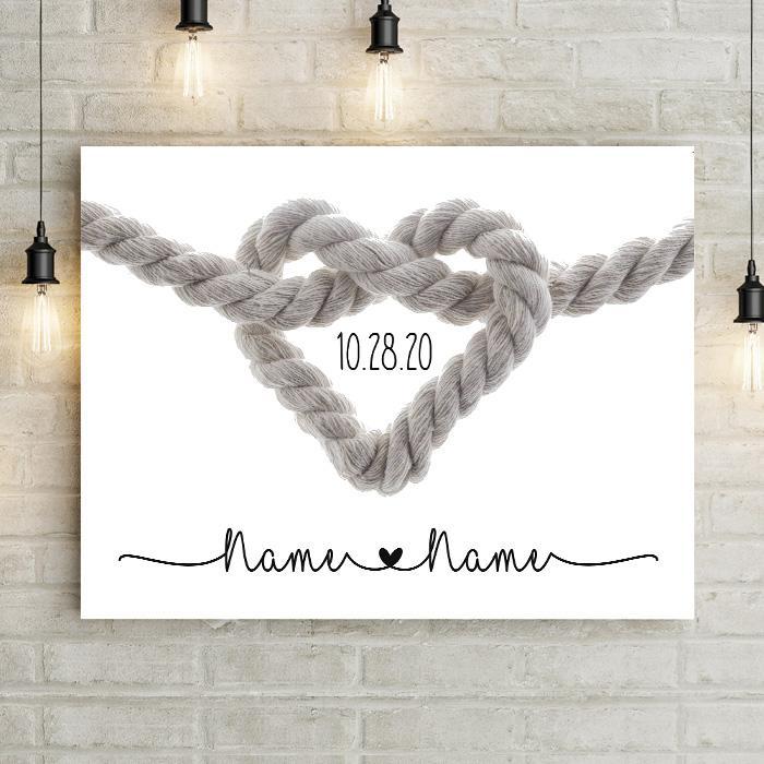 Tie Knot Personalized Premium Canvas