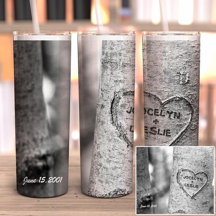 Tree Names Personalized Full Wrap Tumbler