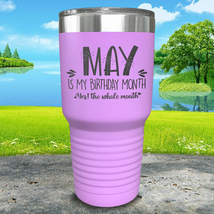 Birthday Month Customized Engraved Tumbler