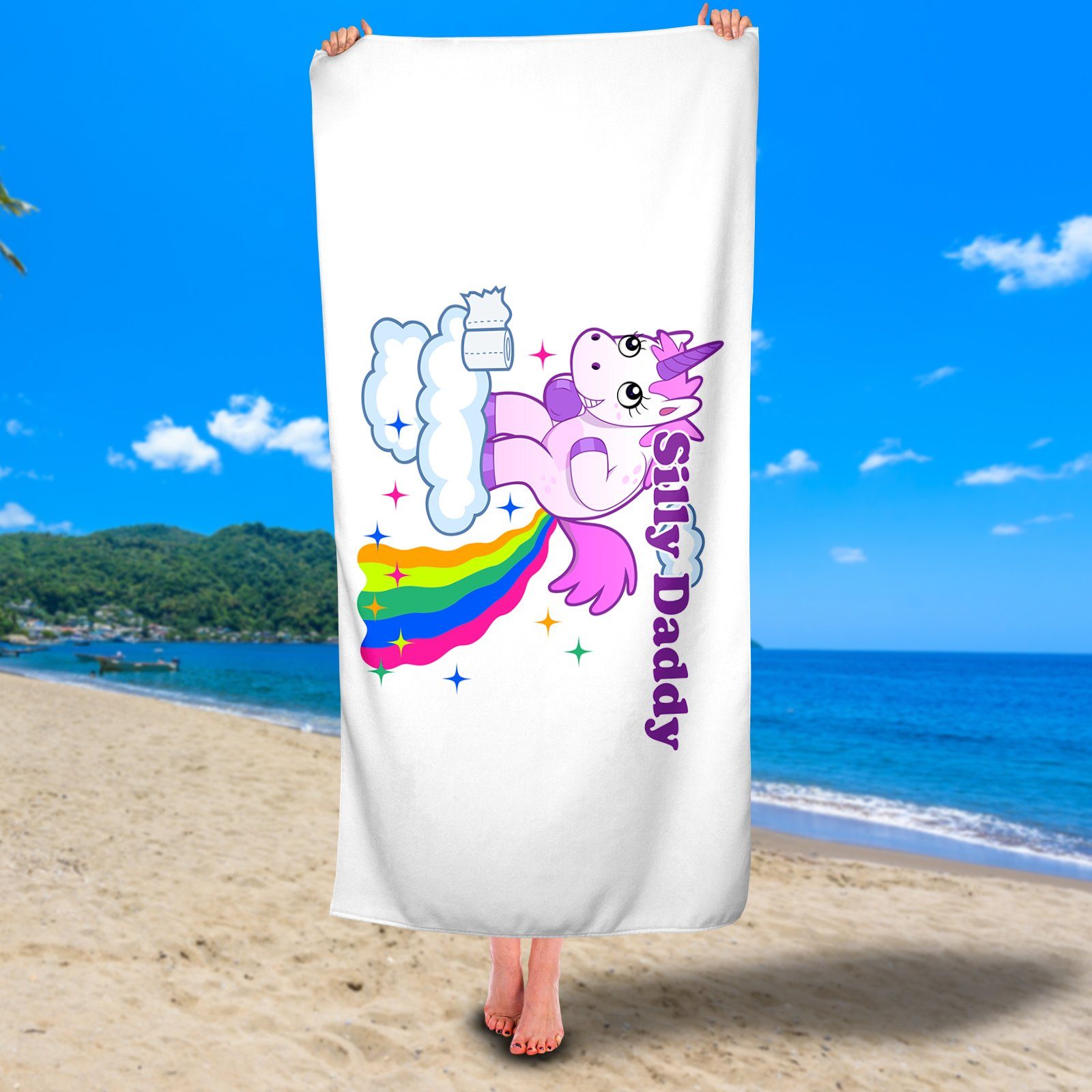 Personalized Funny Unicorn Premium Beach/Pool Towel