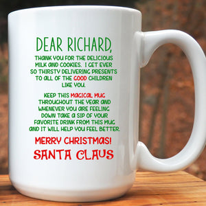 Santa's Magical Mug Personalized With Child's Name