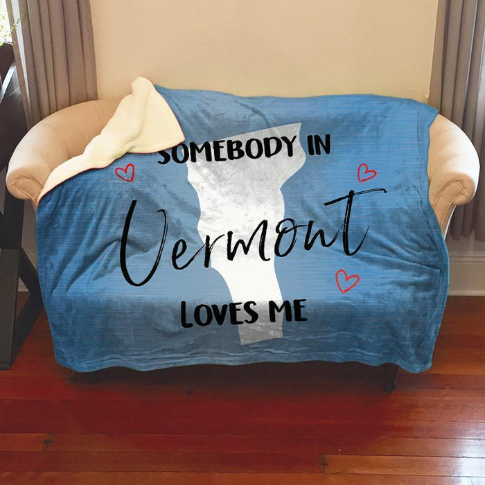 Somebody Loves Me (CUSTOM) Cozy Fleece Blankets