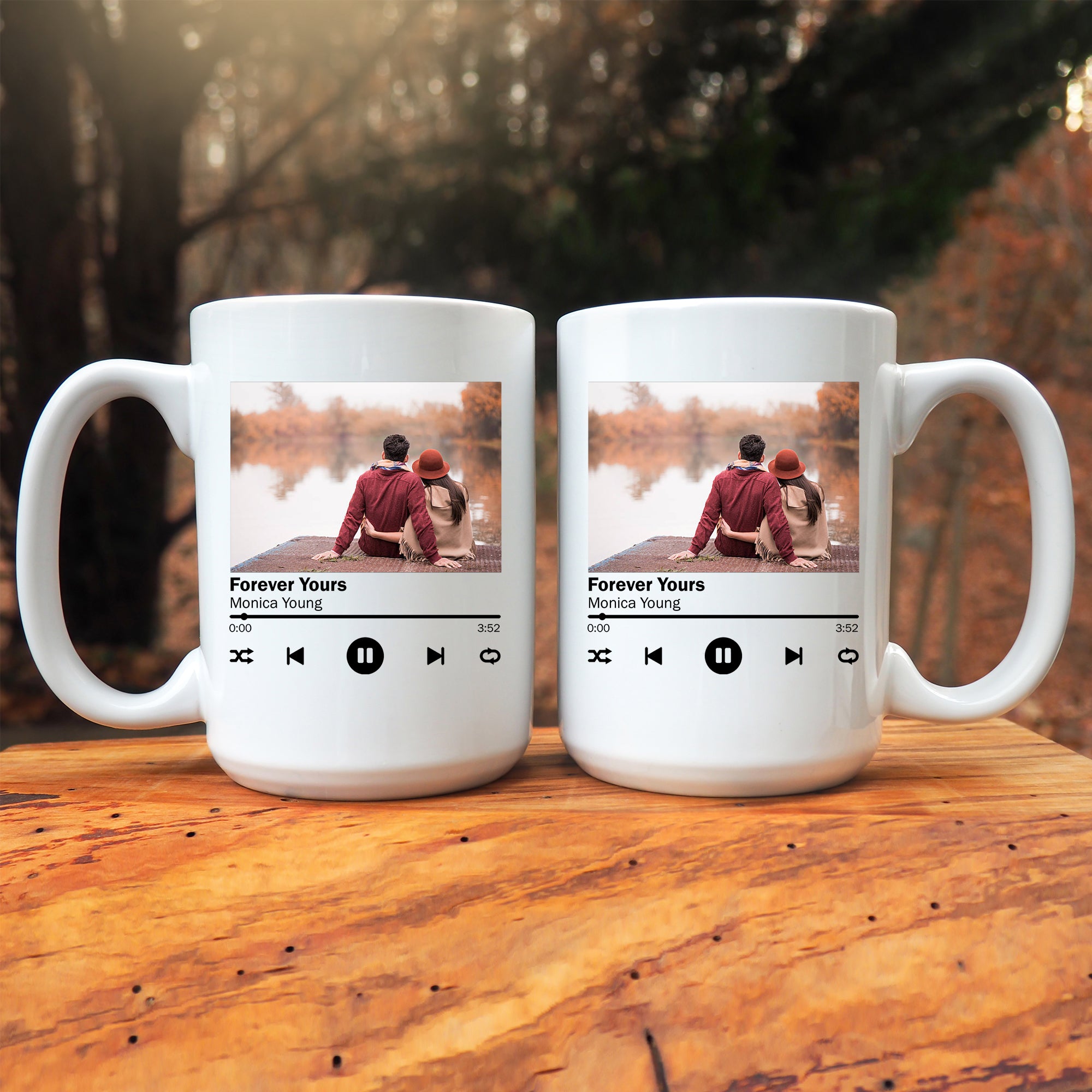 Custom Song & Photo Double Sided Premium Mug
