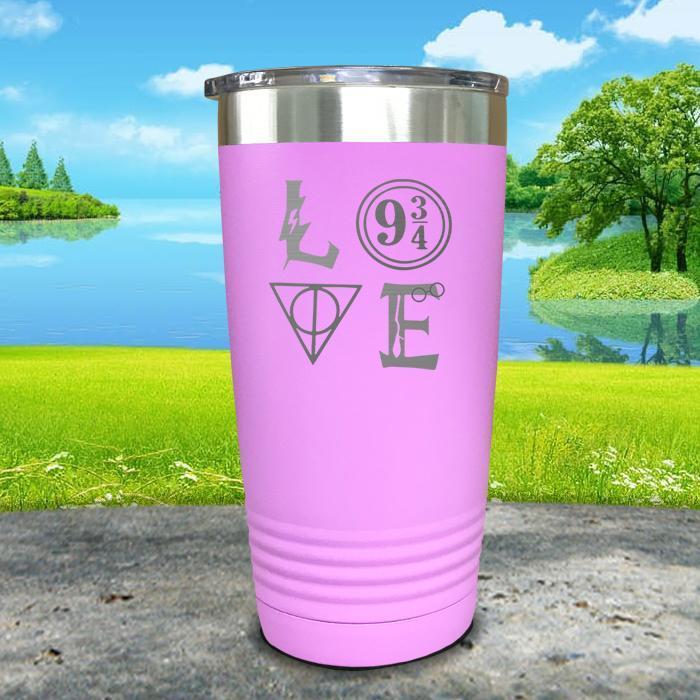 Love Wizard Magic Engraved Tumbler Tumbler ZLAZER 20oz Tumbler Lavender 