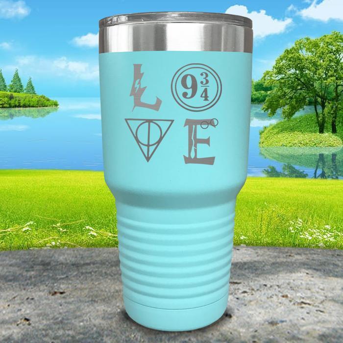 Love Wizard Magic Engraved Tumbler Tumbler ZLAZER 30oz Tumbler Mint 