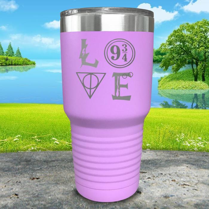 Love Wizard Magic Engraved Tumbler Tumbler ZLAZER 30oz Tumbler Lavender 