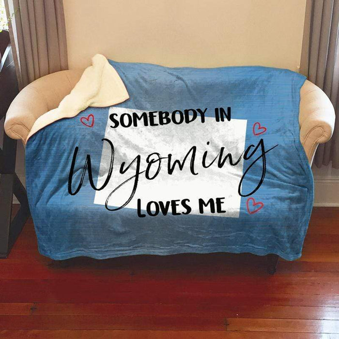 Somebody Loves Me (CUSTOM) Cozy Fleece Blankets