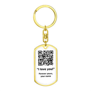 Personalized Love Message Keychains