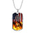 American Firefighter Premium Dog Tag Style