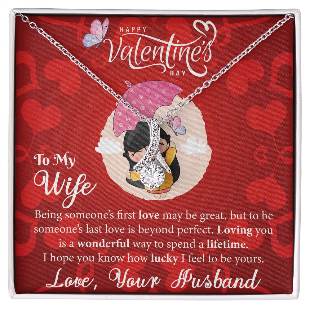 To My Wife Valentine's Day Premium Necklace