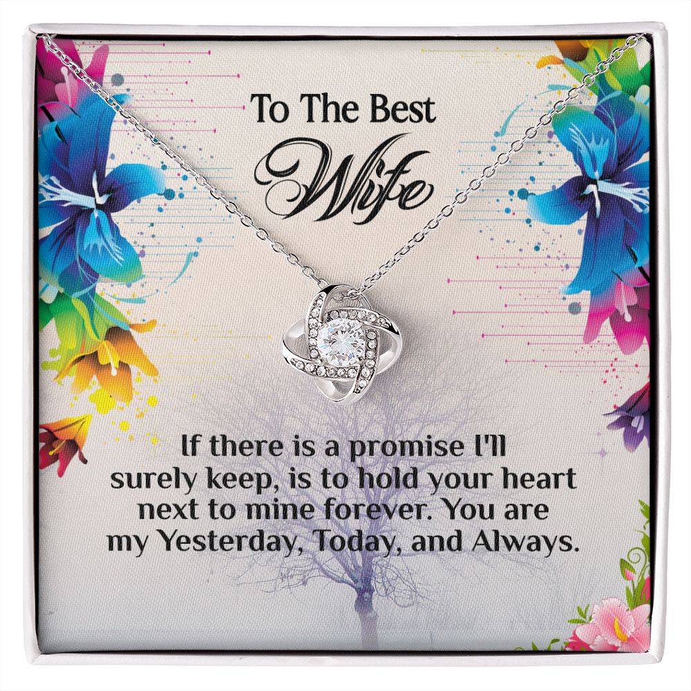 To The Best Wife Valentine's Day Gift Premium Necklace