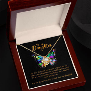 To my Daughter Butterfly Premium Jewelry Necklace