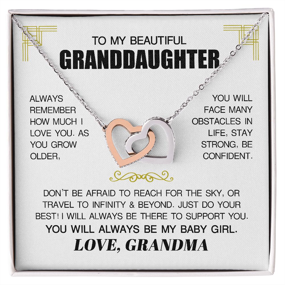 To My Beautiful Granddaughter from Grandma - Always Be My Baby Girl Premium Jewelry