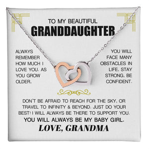 To My Beautiful Granddaughter from Grandma - Always Be My Baby Girl Premium Jewelry
