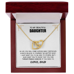 To My Beautiful Daughter from DAD - Throat Punch - Premium Jewelry