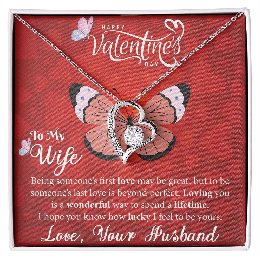 Valentine's Day Gift for My Wife - Butterfly - Premium Necklace