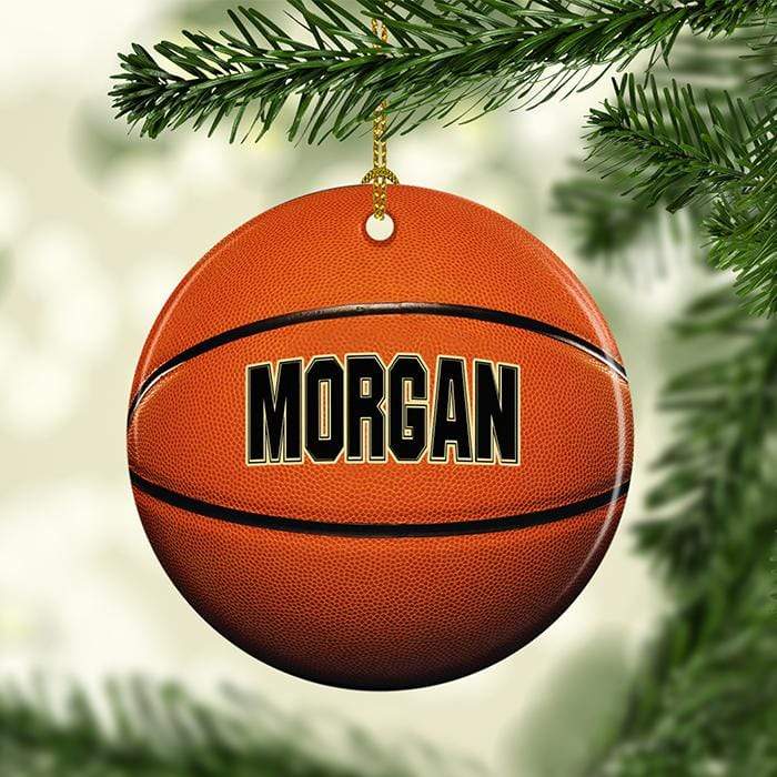 Basketball Personalized Ceramic Ornaments