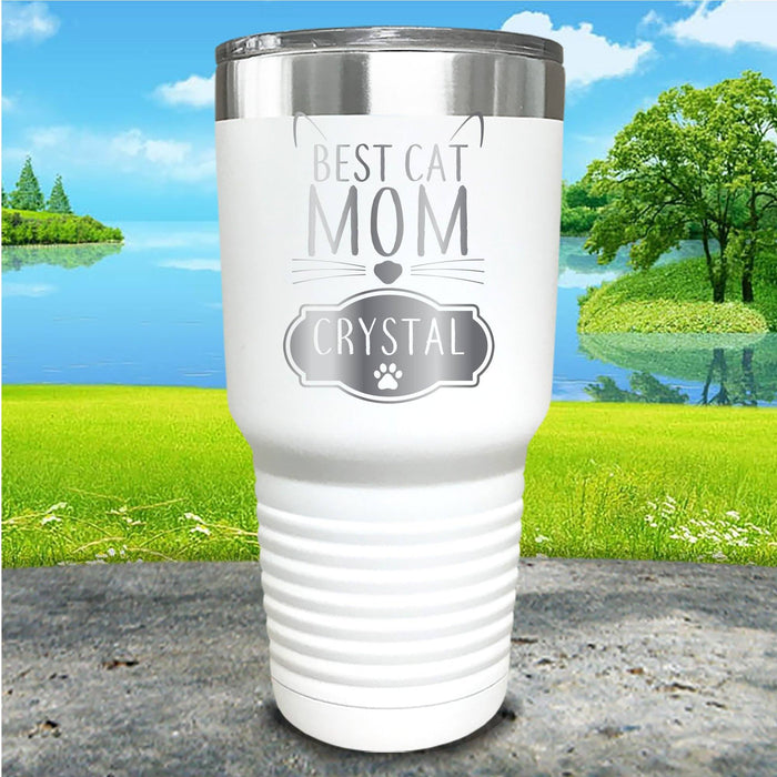 Best Cat Mom Personalized Engraved Tumbler